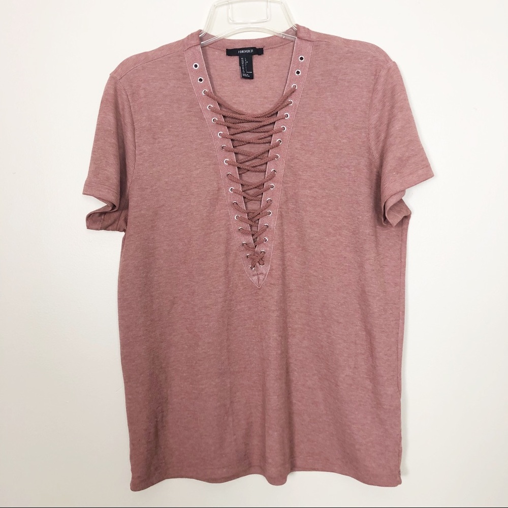 Forever 21 | Lace Up Tee D-23